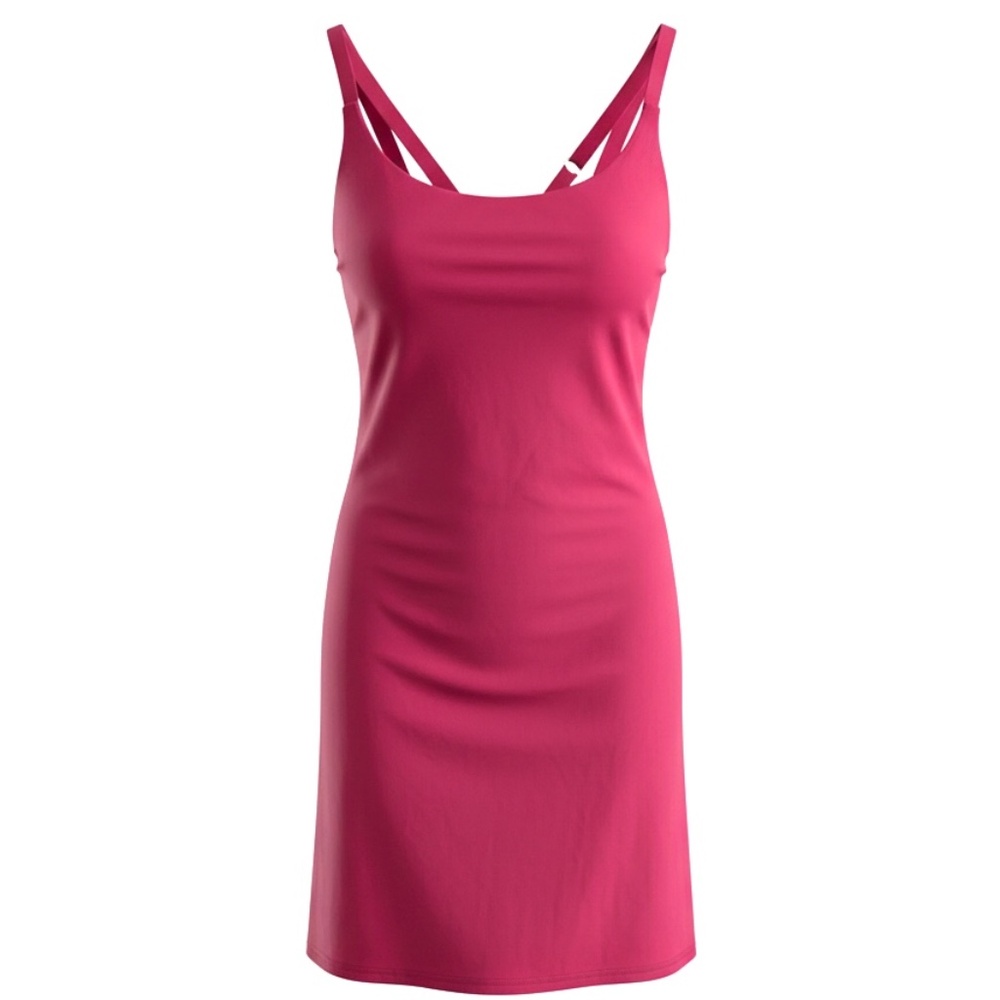 Halara Cloudful Mini Dress w/shorts - Raspberry Pink - Sz 2X